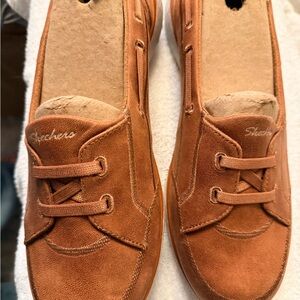 Skechers Rust/Tan Slip-On Casual Sneakers